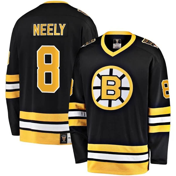 NHL Boston Bruins C Neely #8 Mens Fanatics "Vintage" Breakaway Jersey (Sale)