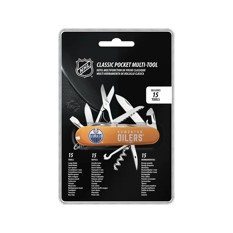 NHL Edmonton Oilers Classic Pocket Multi Tool (15 piece tool)
