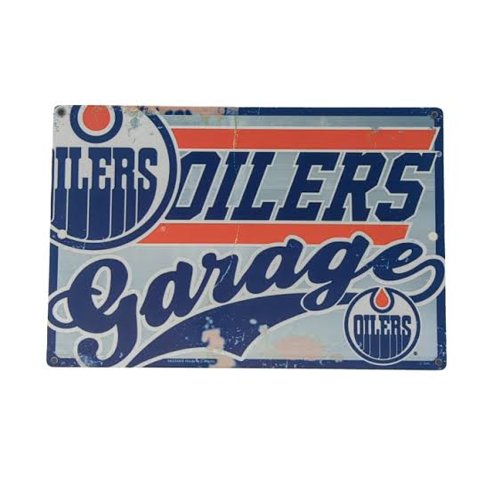 NHL Edmonton Oilers Garage Sign