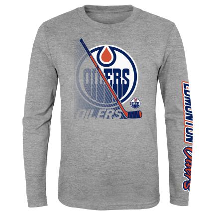 NHL Edmonton Oilers Youth Split Speed L/S Tee