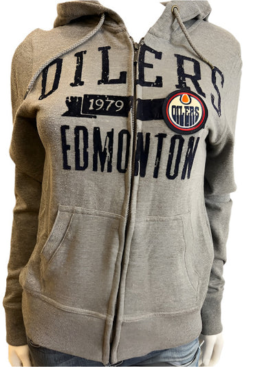 NHL Edmonton Oilers OTH Women's S Full Zip Hoodie (grey) (online only)