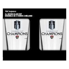 NHL Florida Panthers 2025 Stanley Cup Champs 2 pack Mixing Glass Set