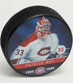 NHL Montreal Canadiens Patrick Roy #33 Hockey Puck