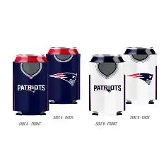 NFL New England Patriots Can Cooler Neoprene 2-sided (& reversible)