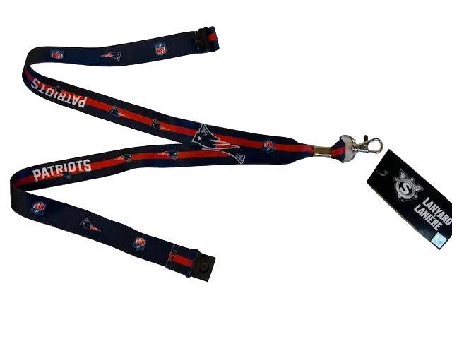 NFL New England Patriots Sublimated Lanyard