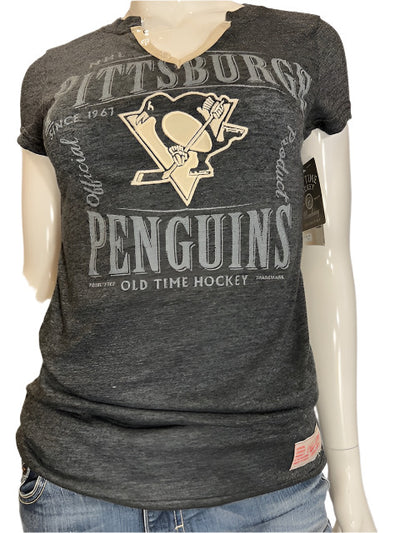 NHL Pittsburgh Penguins Women's OTH Button Tee (online only)