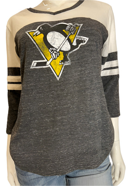 NHL Pittsburgh Penguins Women's M Fanatics 3/4 Sleeve Tee (online only)