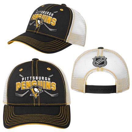 NHL Pittsburgh Penguins Youth Lockup Meshback Hat
