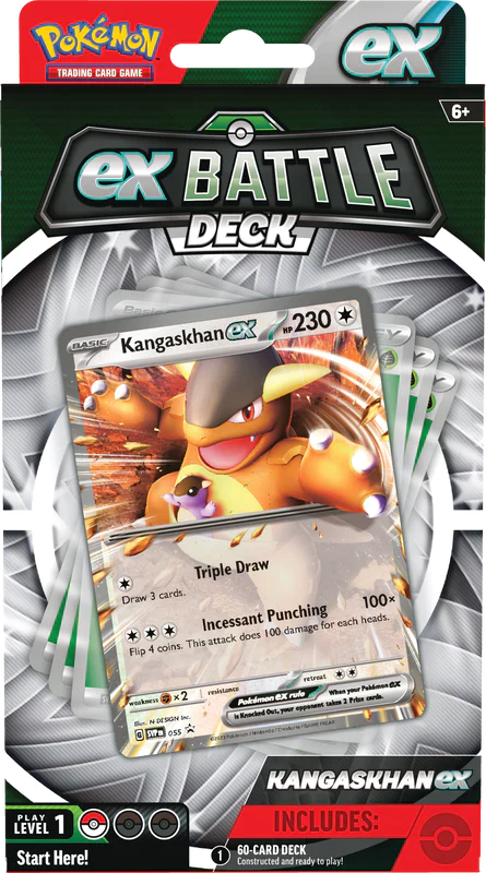 Pokemon Ex Battle Deck - Kangaskhan Ex / Greninja Ex (Level 1)- price per box