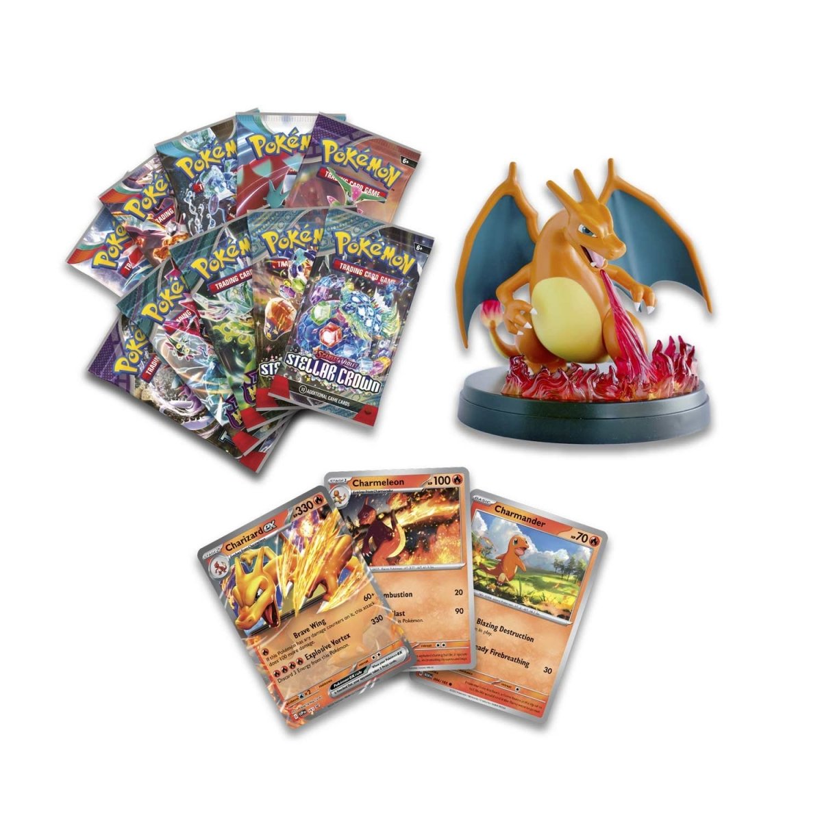 Pokemon Charizard Ex Super-Premium Collection (with Charizard Figure)
