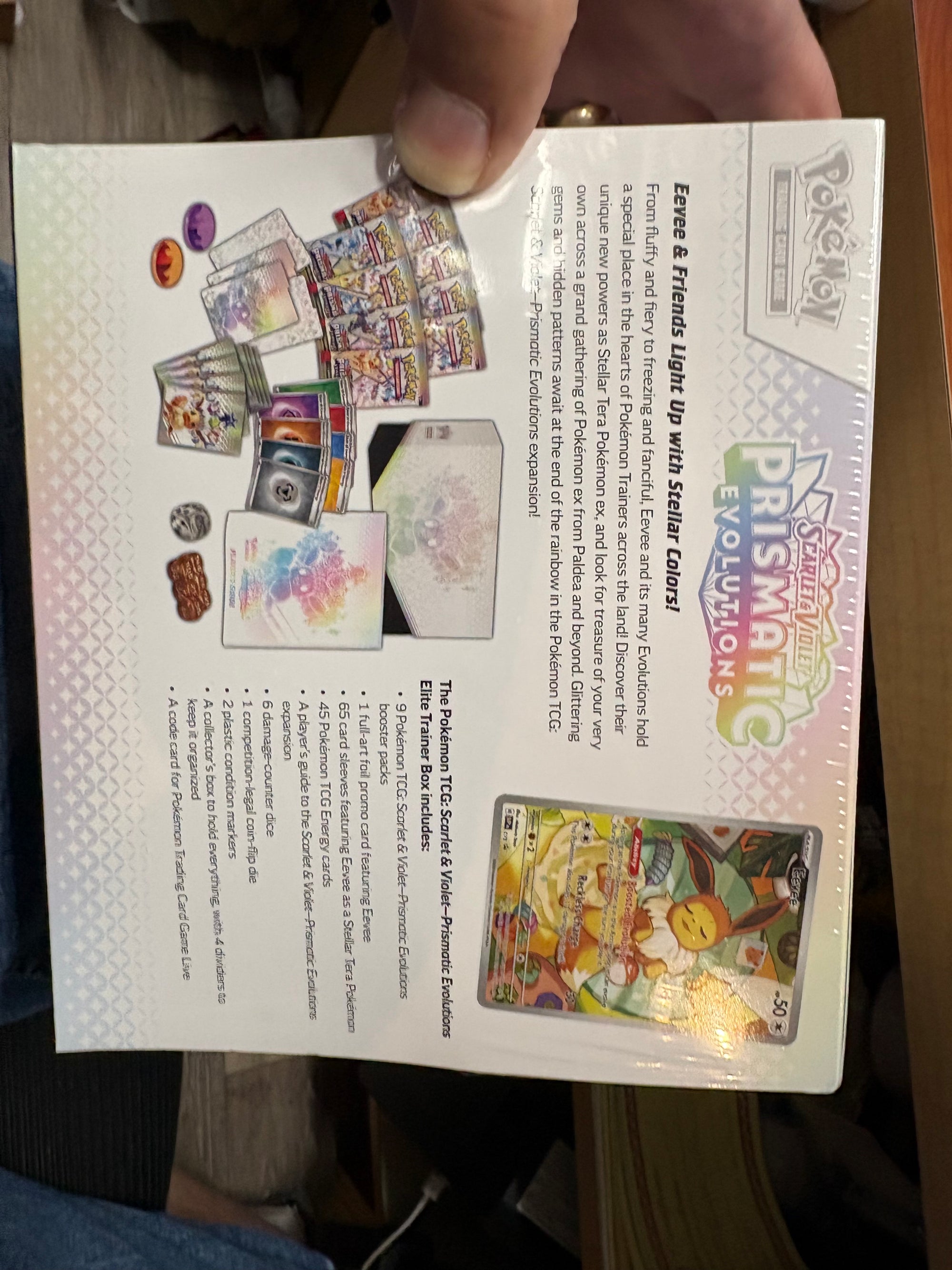 Pokemon Scarlet & Violet Prismatic Evolutions Elite Trainer Box