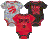 NBA Toronto Raptors 3 pack Game Time Creeper Set