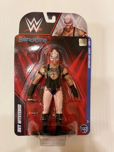 WWE Rey Mysterio Superstars Series 1 Bend'Ems Figure