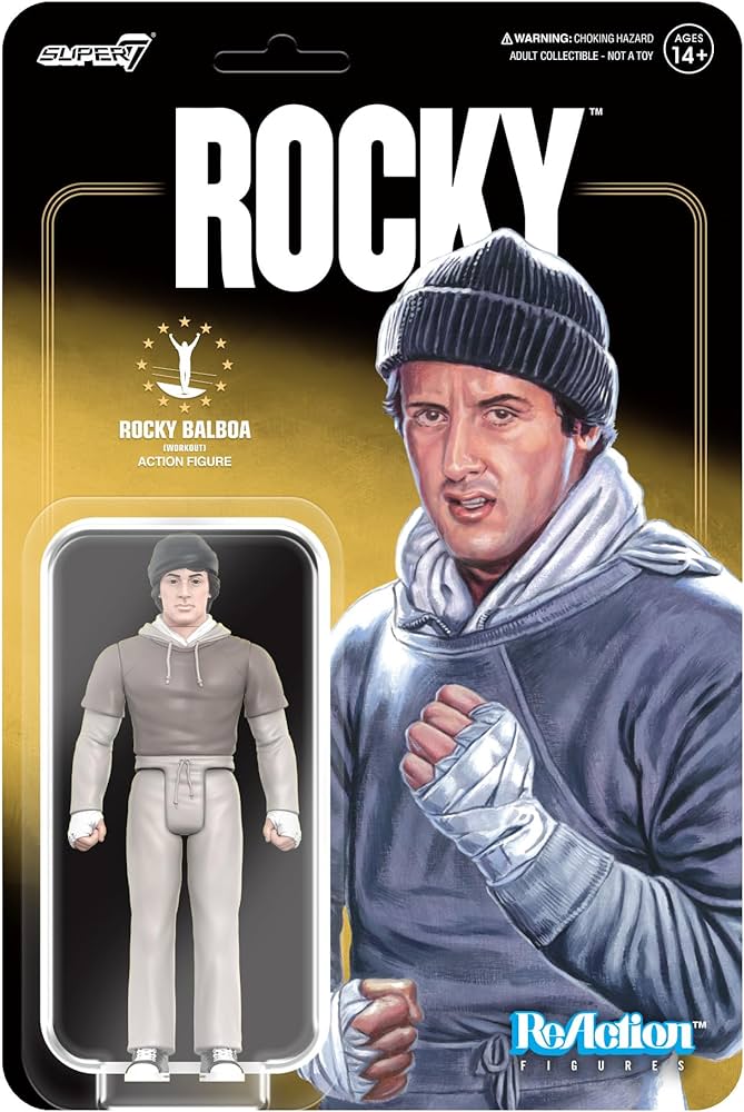 Rocky Balboa (Workout) 3.75” Action Figure - Super7 Reaction