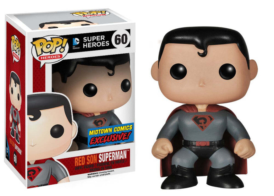 Funko Pop Heroes! Red Son Superman #60 Mid Town Comics Exclusive