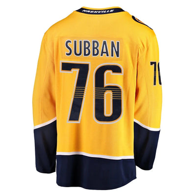NHL Nashville Predators "Subban" #76 Youth Fanatics Breakaway Jersey - Sale