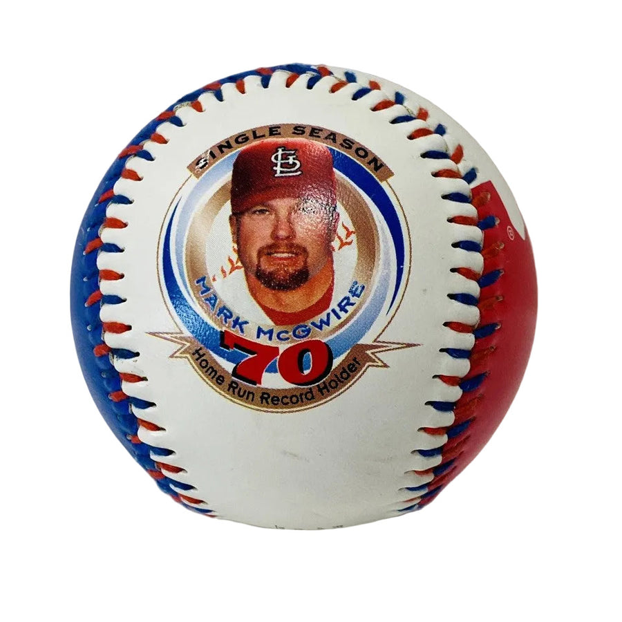 Vintage 1998 MARK MCGWIRE #25 70 Home Run Record Commemorative BASEBALL Fotoball