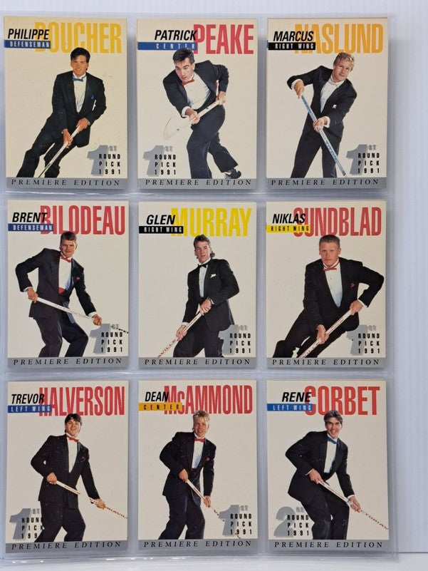 1991 Arena American Hockey Draft Pick Set, 33 Card Set with Certification