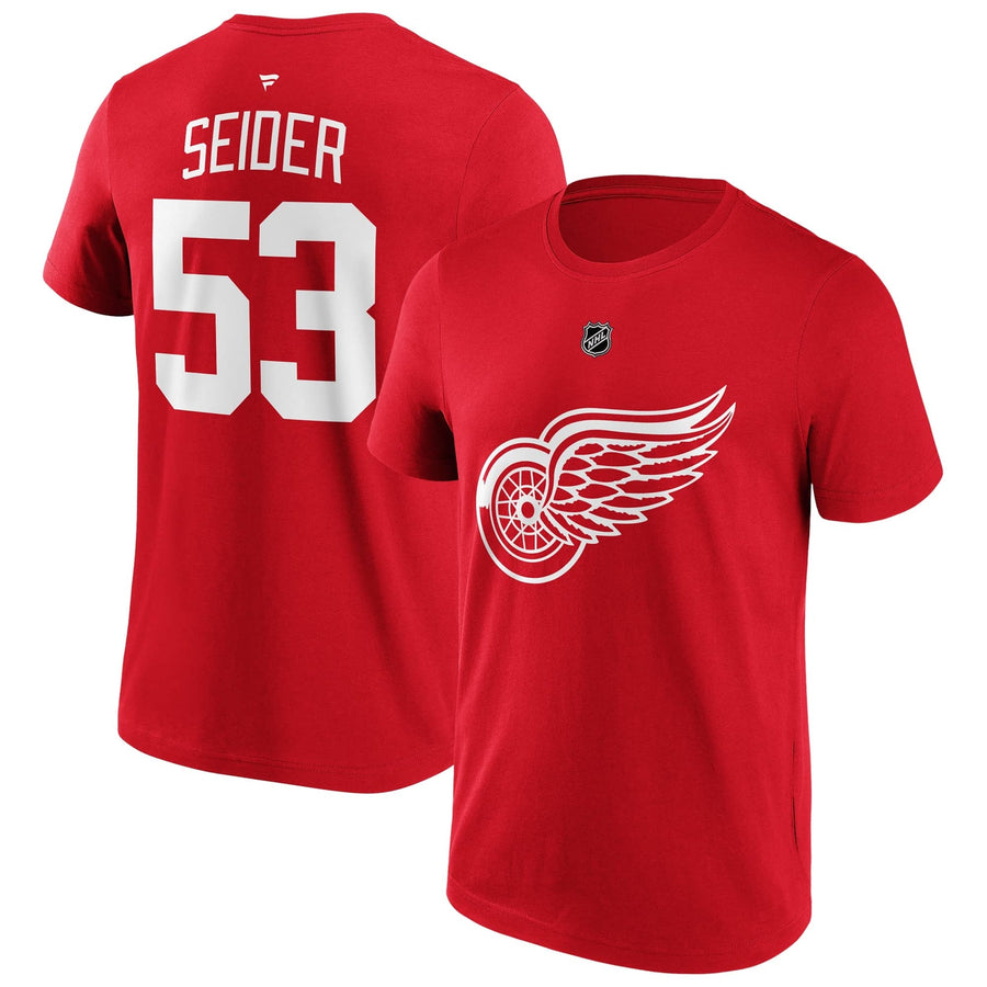NHL Detroit Red Wings Fanatics "Seider #53" Player Tee