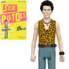 Sex Pistols Sid Vicious 3.75” Action Figure V1 - Super7 Reaction