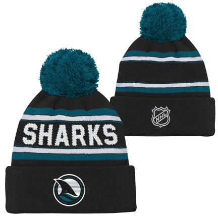 NHL San Jose Sharks Youth 3rd Jersey Jacquard Toque with Pom