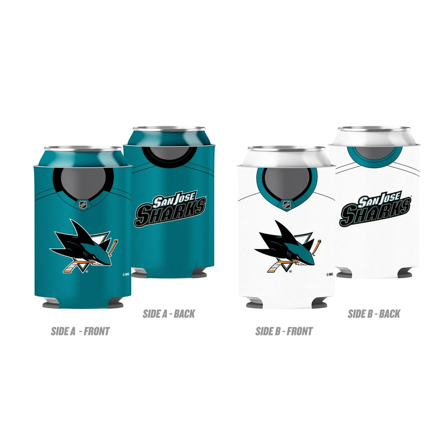 NHL San Jose Sharks Can Cooler Neoprene 2-sided (& reversible)