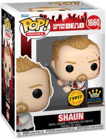 Funko POP Shaun with Pool Cue CHASE #1660 Shaun of the Dead (Funko Exclusive)