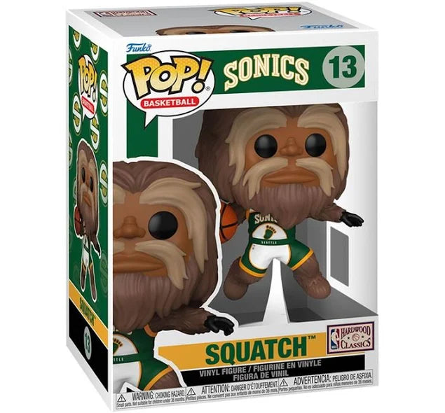 Funko POP NBA Squatch #13 Mascot - Seattle Sonics