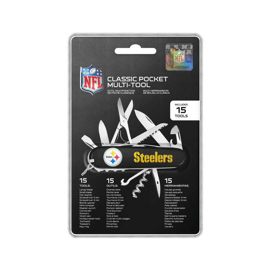 NFL Pittsburg Steelers Classic Pocket Multi Tool (15 piece tool)