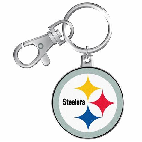 NFL Pittsburgh Steelers Logo Keychain with clasp