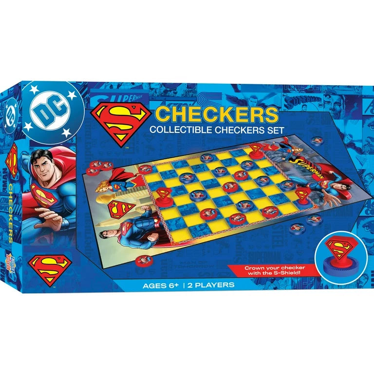 Superman Checkers Collectible Board Game