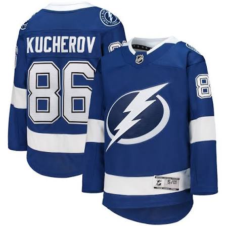 NHL Tampa Bay Nikita Kucherov Youth Premier Home Jersey