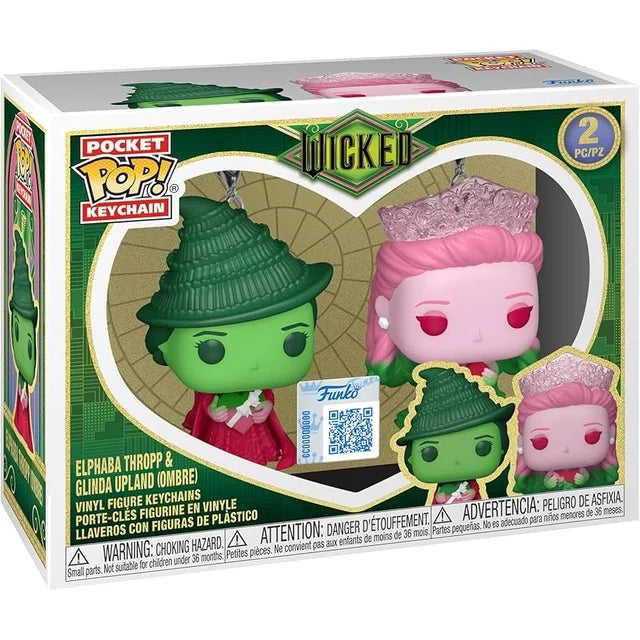 Funko POP Elphaba & Glinda 2 pack - Wicked Pocket POP Keychain