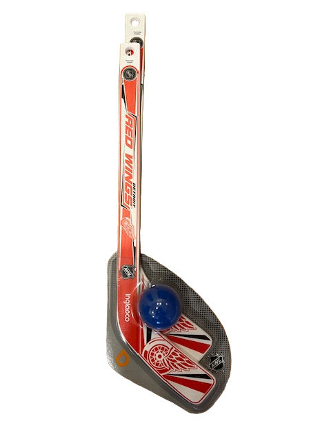 NHL Detroit Red Wings 2 Plastic Mini Sticks with Foam Ball (1 on 1)