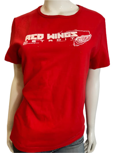 NHL Detroit Red Wings Women's L Basic Tee-red (online only)