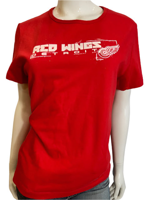 NHL Detroit Red Wings Women's L Basic Tee-red (online only)