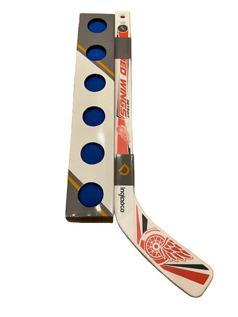 NHL Detroit Red Wings Plastic Mini  Stick with 6 Foam Balls