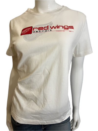 NHL Detroit Red Wings Women's L Basic Tee-white (online only)