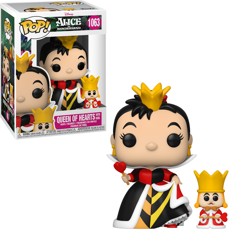 Funko POP Queen of Hearts with King #1063 Disney Alice in Wonderland