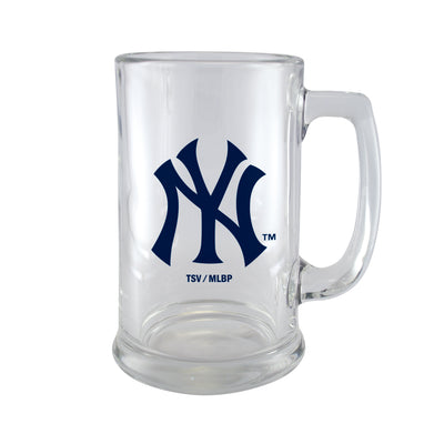 MLB New York Yankees 15oz Glass Sports Mug