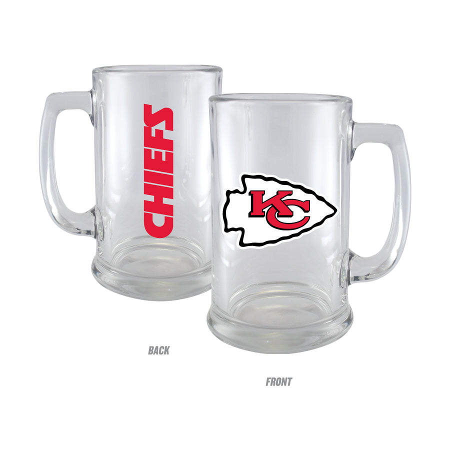 NFL Kansas City Chiefs 15oz Glass Sports Mug