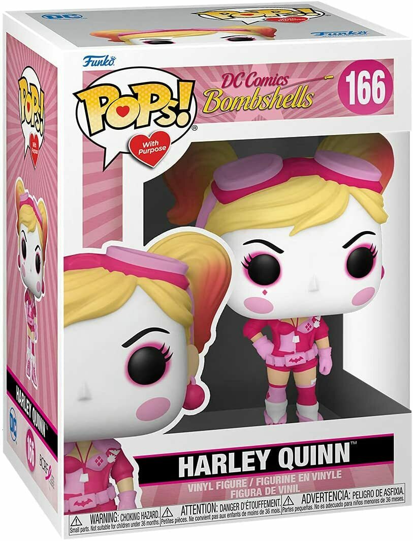 Funko POP Harley Quinn #166  - DC Bombshells (Breast Cancer Awareness)