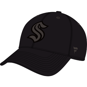 NHL Seattle Kraken Fanatics Black Team Haze Flex Hat