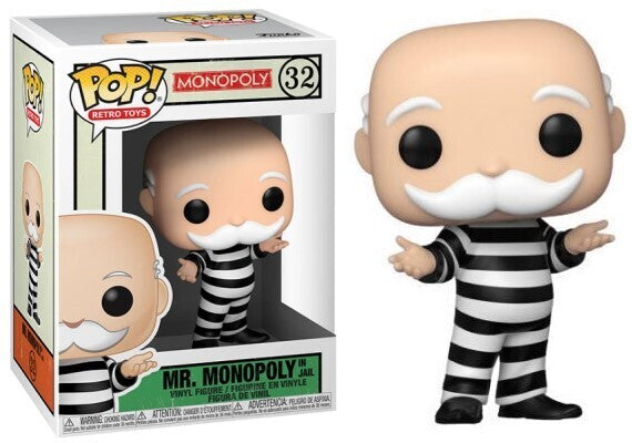 Funko POP Mr. Monopoly in Jail #32 Retro Toys