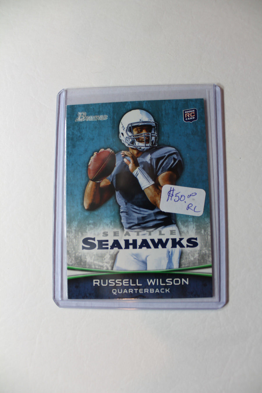 Russell Wilson 2012 Bowman Rookie Card (Facing Right)