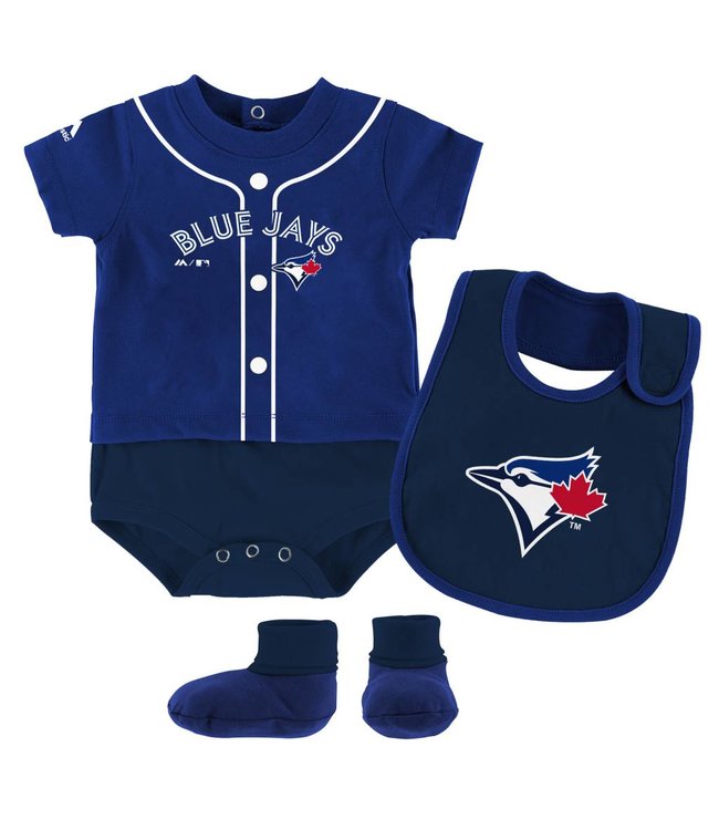 MLB Toronto Blue Jays Baby 3pc Bodysuit Set