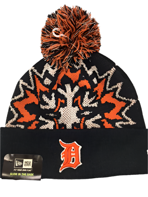 MLB Detroit Tigers New Era Snowflake Toque (Glows in the Dark)