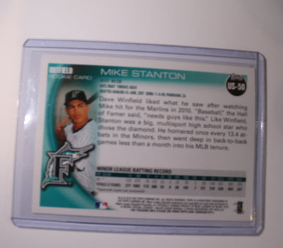 Giancarlo Stanton Rookie Card 2010 Topps Update Series