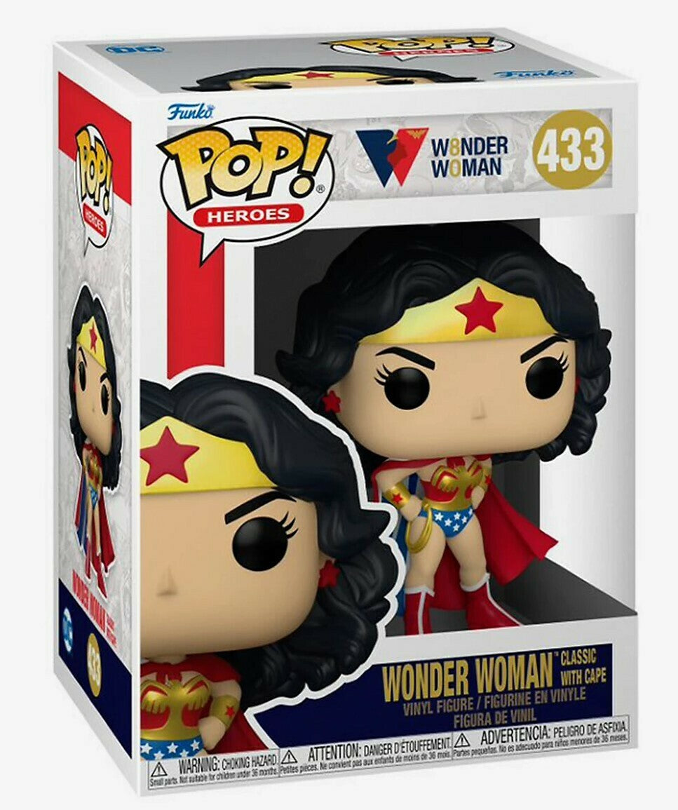 Funko POP Heroes Wonder Woman Classic with Cape #433 - DC Wonder Woman 80th Anniversary