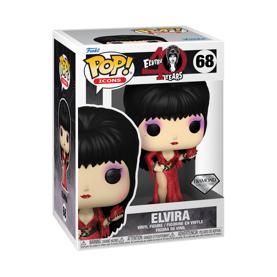 Funko POP Elvira #68 - Mistress of the Dark-40 Years (Diamond Collection)